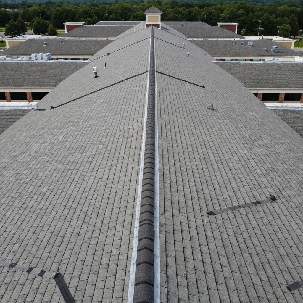 After: New roof decking with proper underlayment and ventilation system