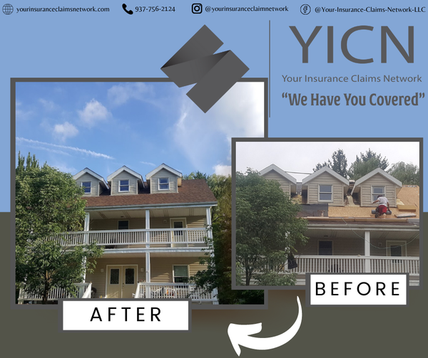 Joseph Menefee YICN roofing project - before and after transformation