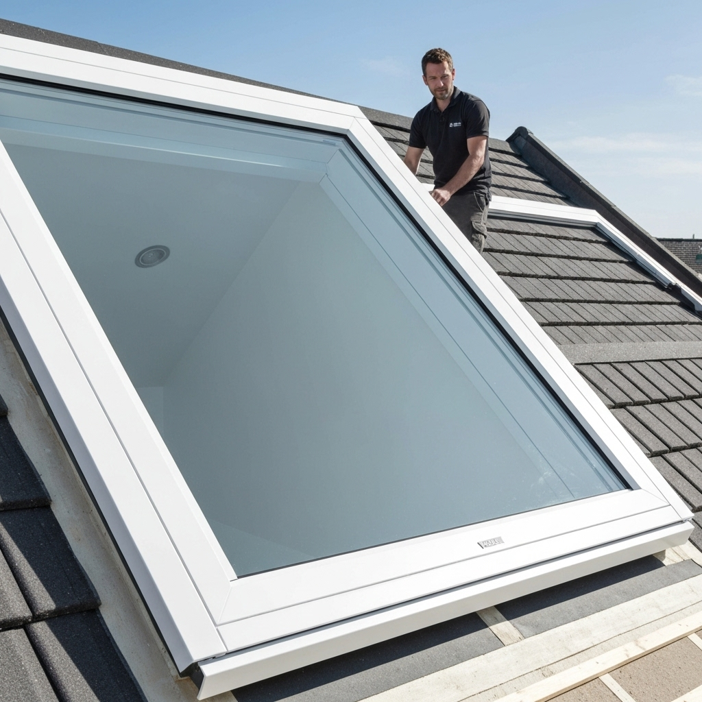 YICN professional installing Velux skylight in Cleveland Ohio home